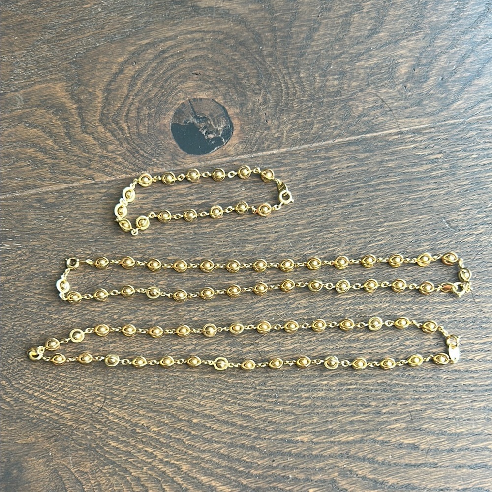 Elegant Gold-Tone Jewelry Set
